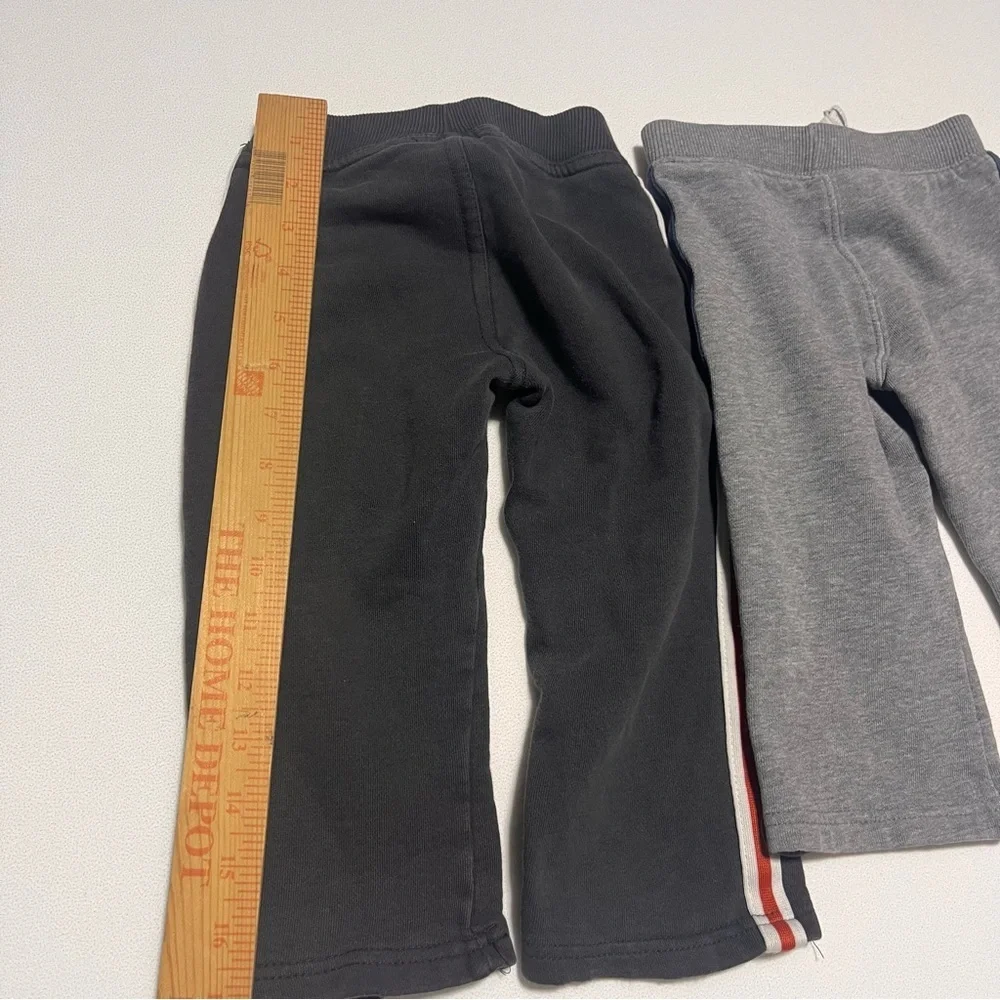 Carter's Black and Gray Kids Set of 2 Joggers with Sporty Patches